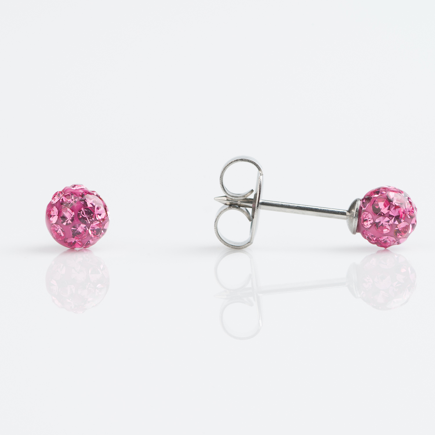 Sensitive™ Sterilized Fireball Fashion Studs – Rose – 4.5mm – Stainless Steel