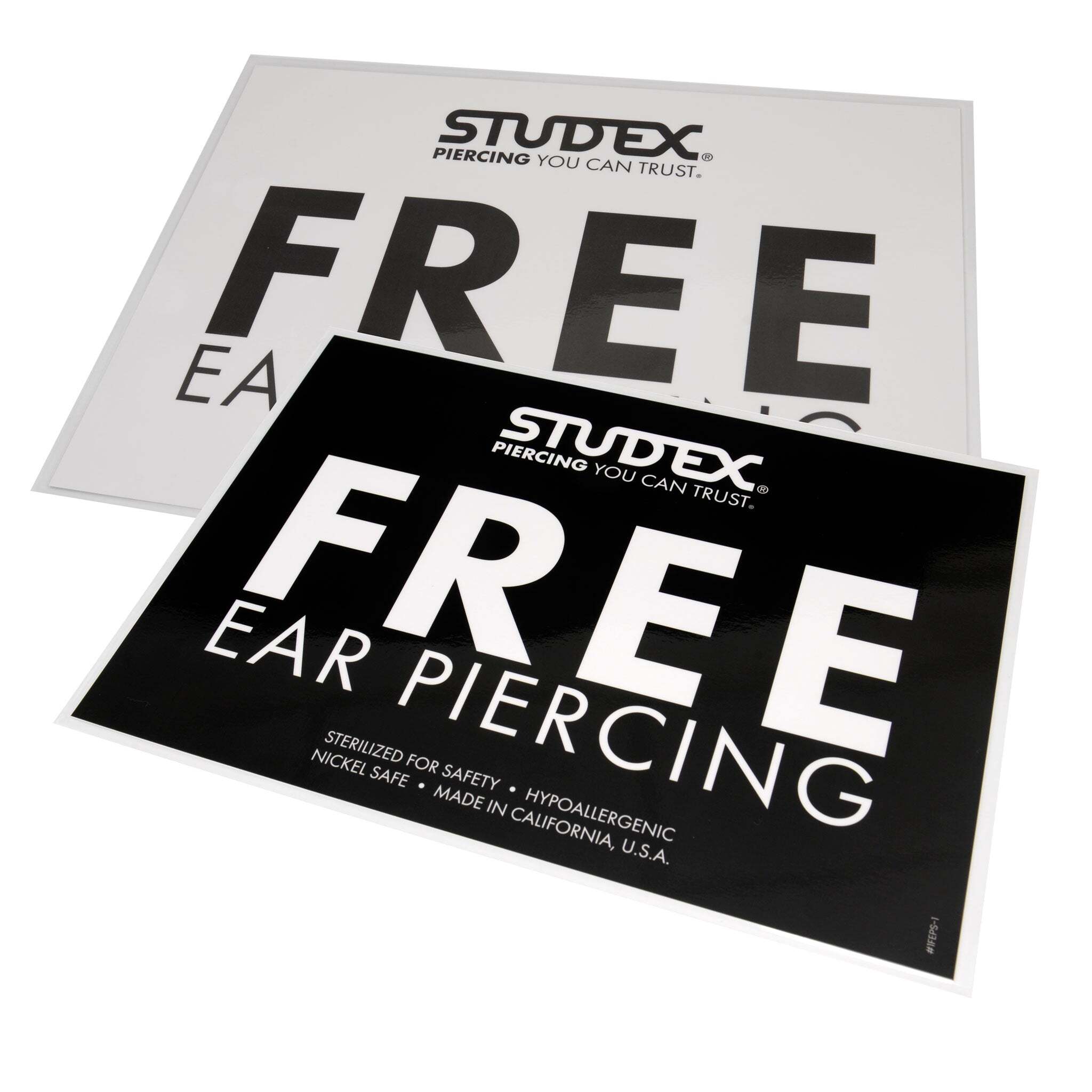 Studex® Free Ear Piercing Sign Studex® Free Ear Piercing Sign