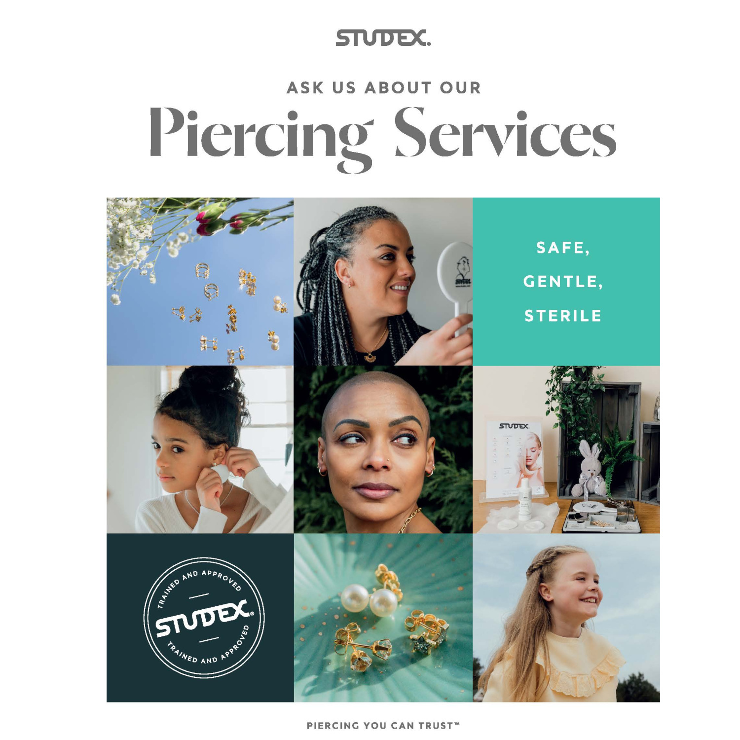 Studex® Piercing Services Poster Studex® Piercing Services Poster