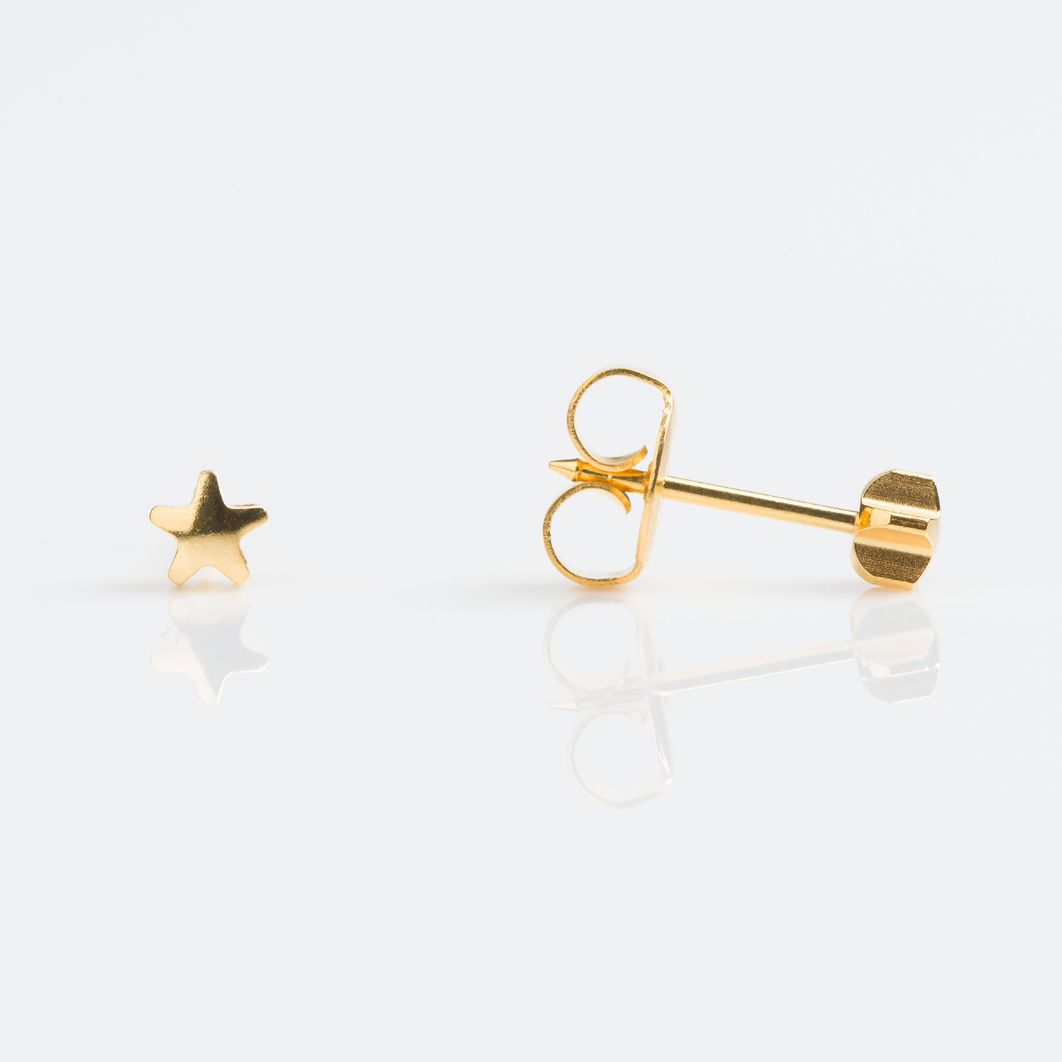 System 75™ Star Piercing Studs – 4mm – Gold-Plated