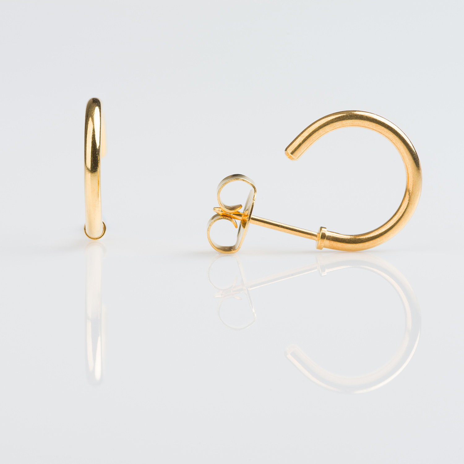 System 75™ Piercing Hoops – 1/2″ – Gold-Plated