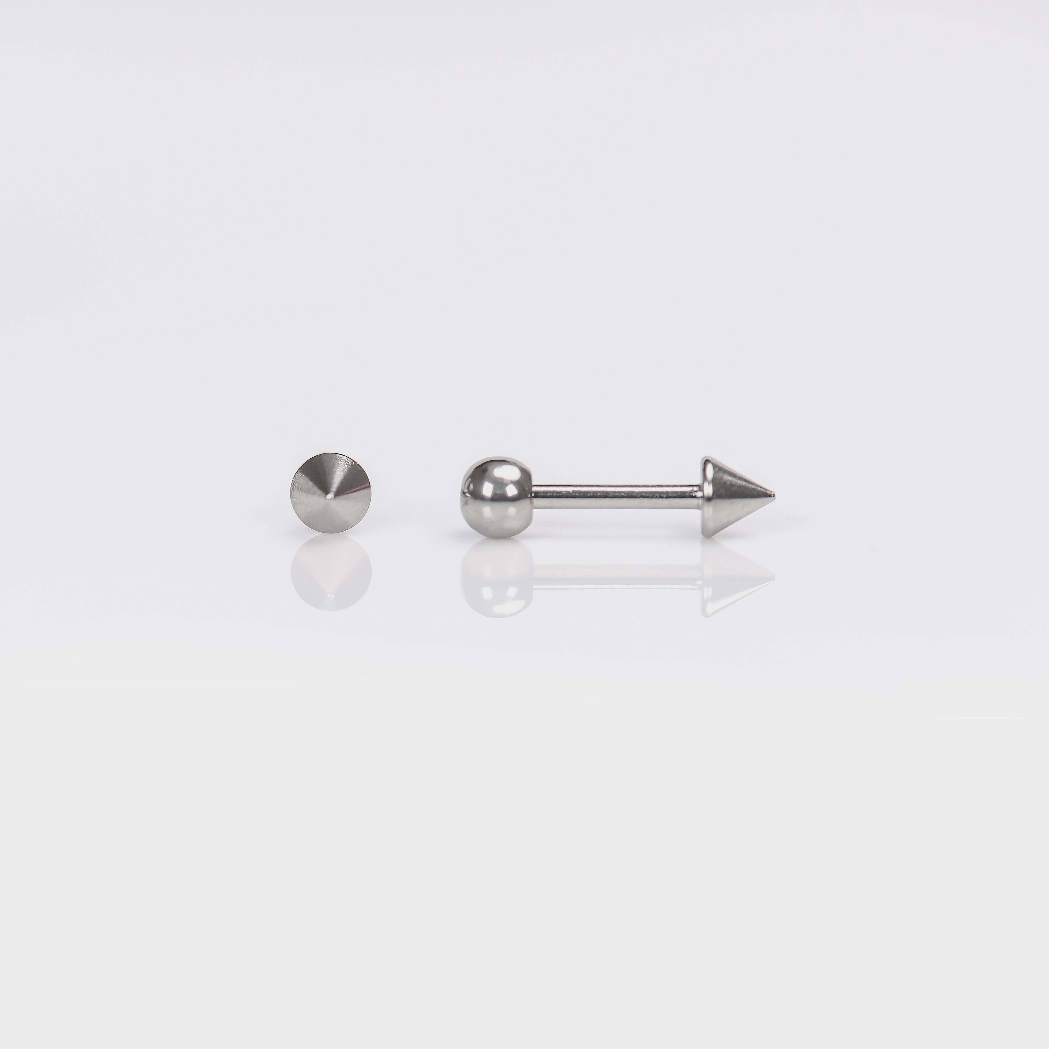 System 75™ Stainless Steel Spike Barbell Piercing Studs – 4mm – 3/8″ 16GA System 75™ Stainless Steel Spike Barbell Piercing Studs – 4mm – 3/8″ 16GA