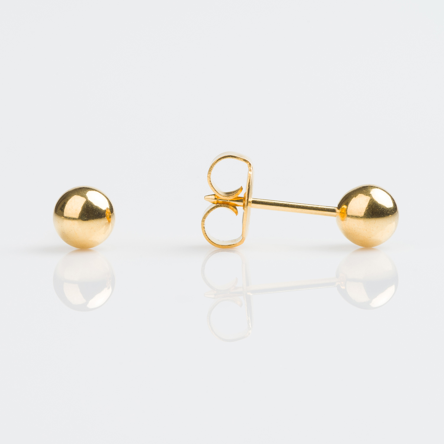 System 75™ Ball Piercing Studs – 5mm – Gold-Plated – Regular Post