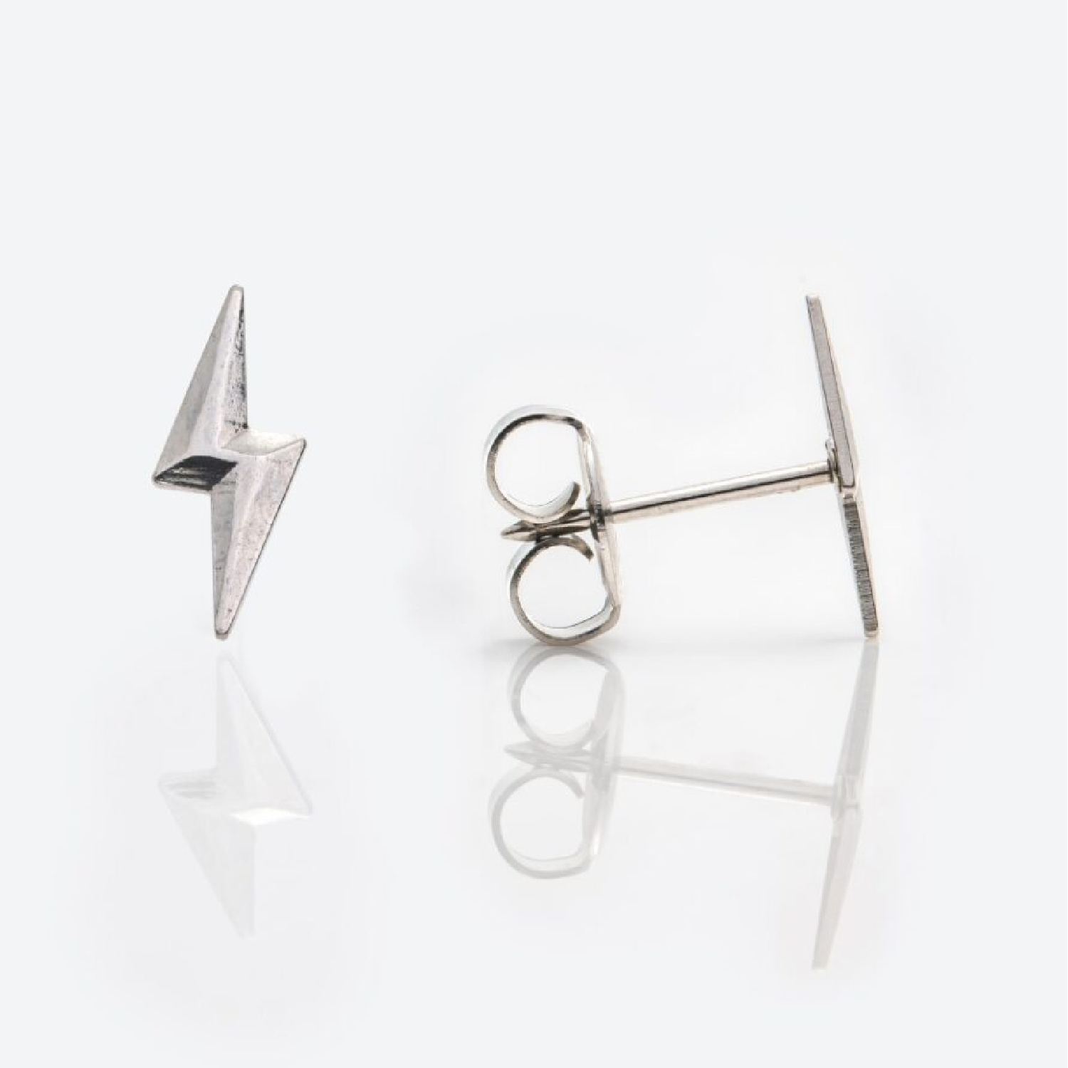 System 75™ Novelty Piercing Studs – Lightning Bolts – Stainless Steel – 10mm