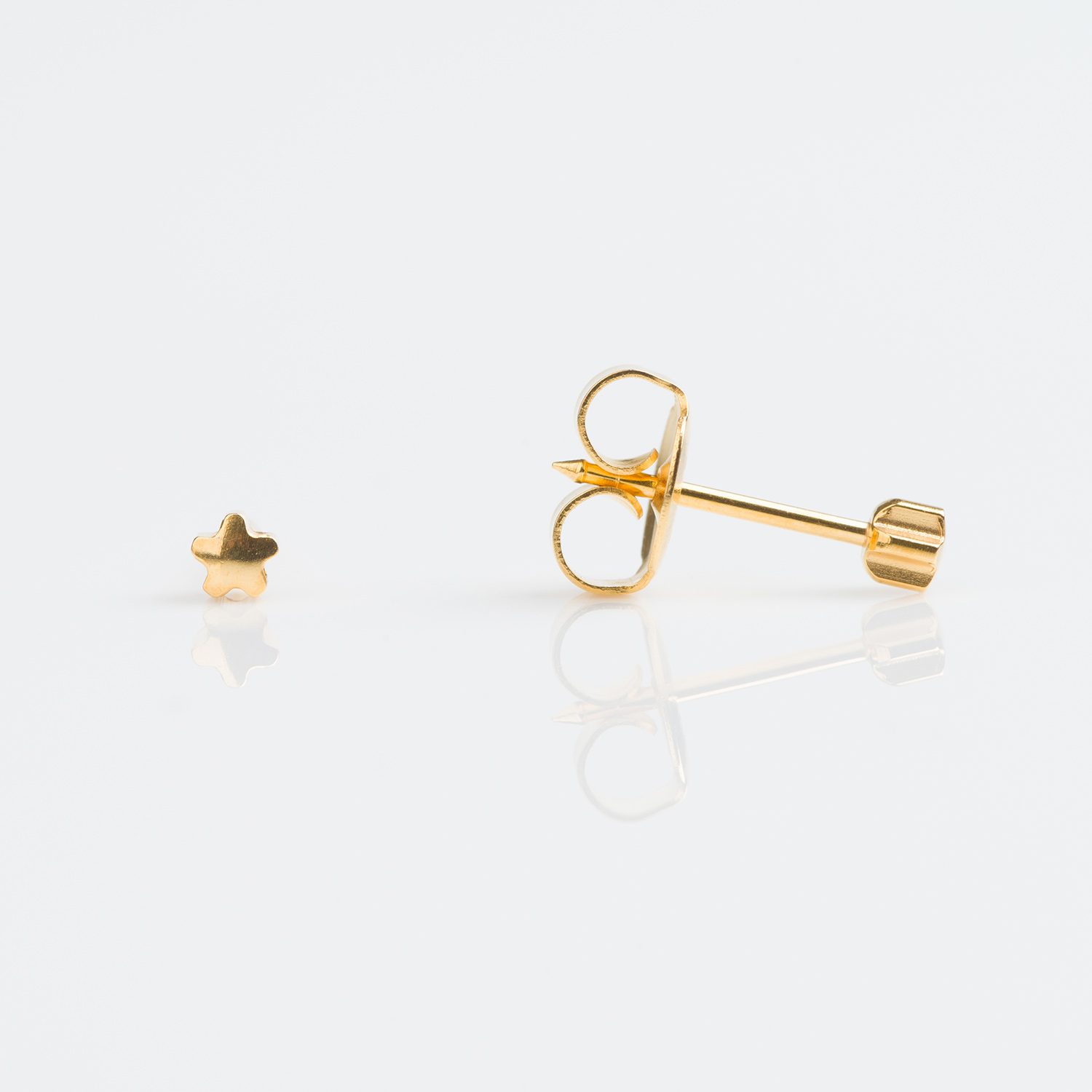 System 75™ Star Piercing Studs – 3mm – Gold-Plated