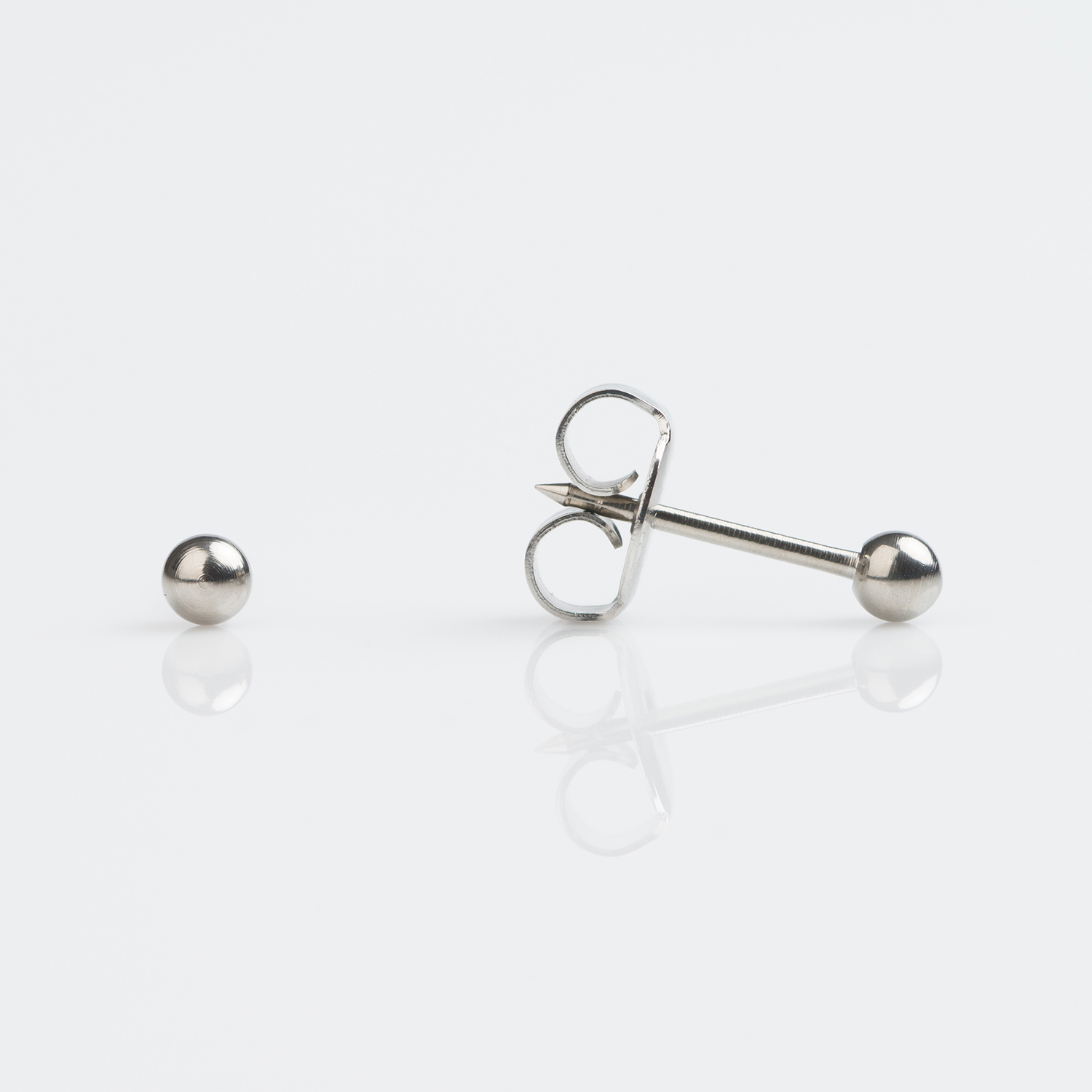 System 75™ Ball Piercing Studs – 3mm – Titanium – Regular Post