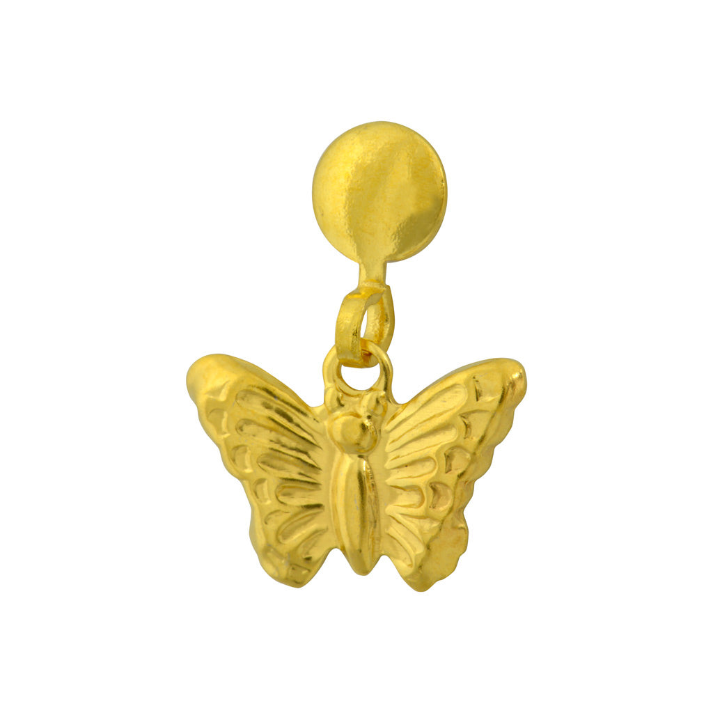Tiny Tips™ Novelty Fashion Studs – Drop Butterflies – Gold-Plated