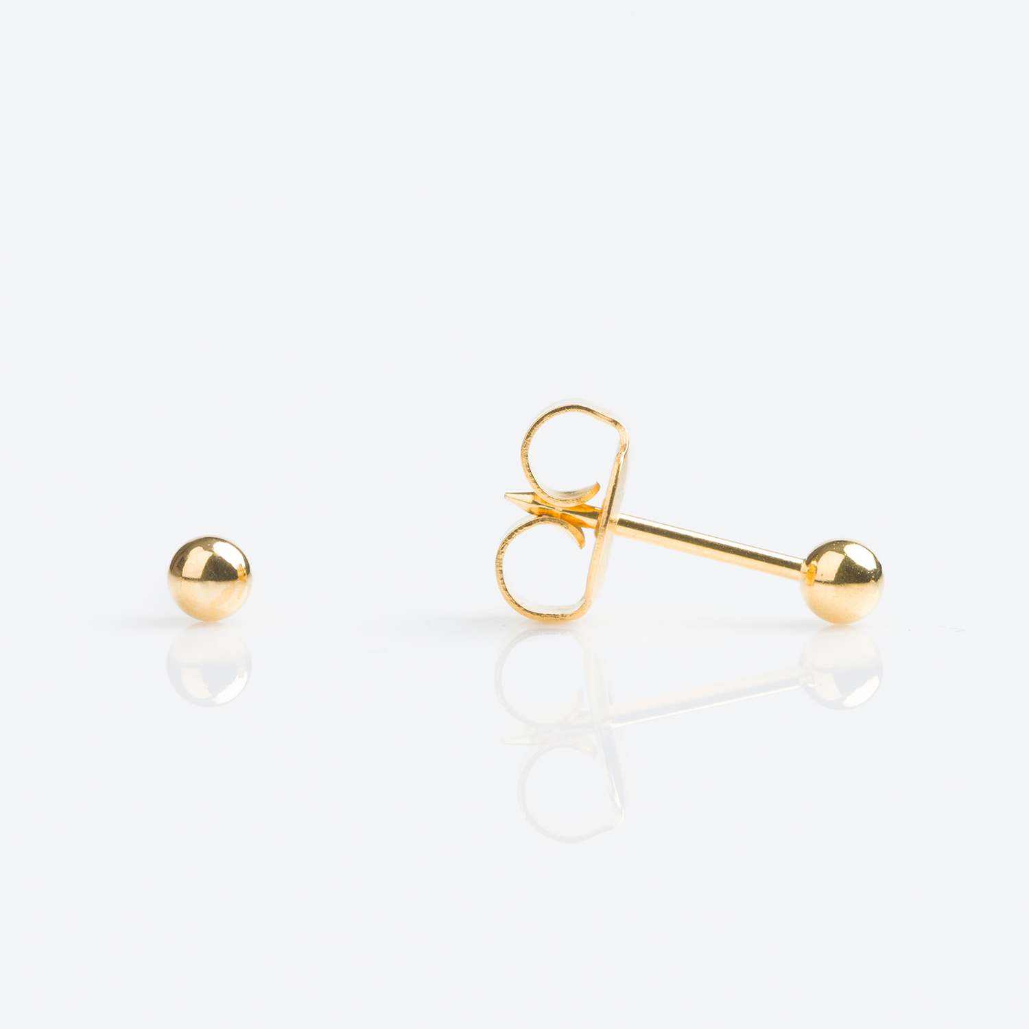 Tiny Tips™ Ball Studs – 3mm – Gold-Plated