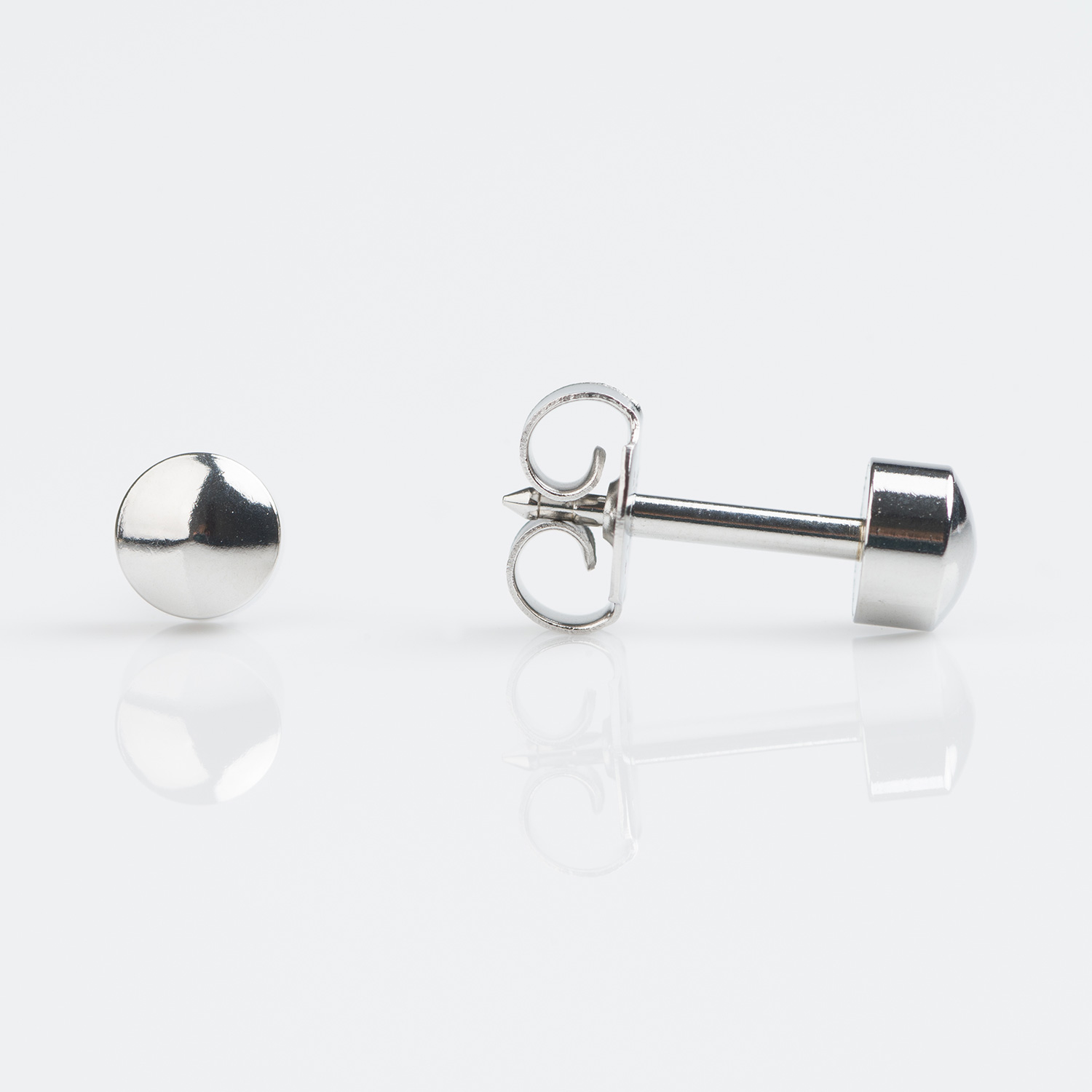 Universal™ Flatpack Polished Ball Piercing Studs – 3mm – Stainless Steel – Large Adaptor