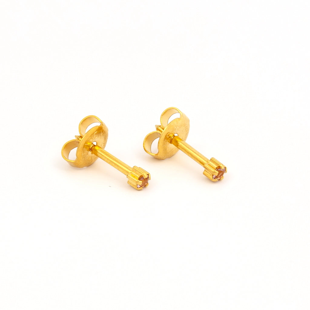 Universal™ Flatpack Gold-Plated Prong-Set June Alexandrite Piercing Studs Universal™ Flatpack Gold-Plated Prong-Set June Alexandrite Piercing Studs