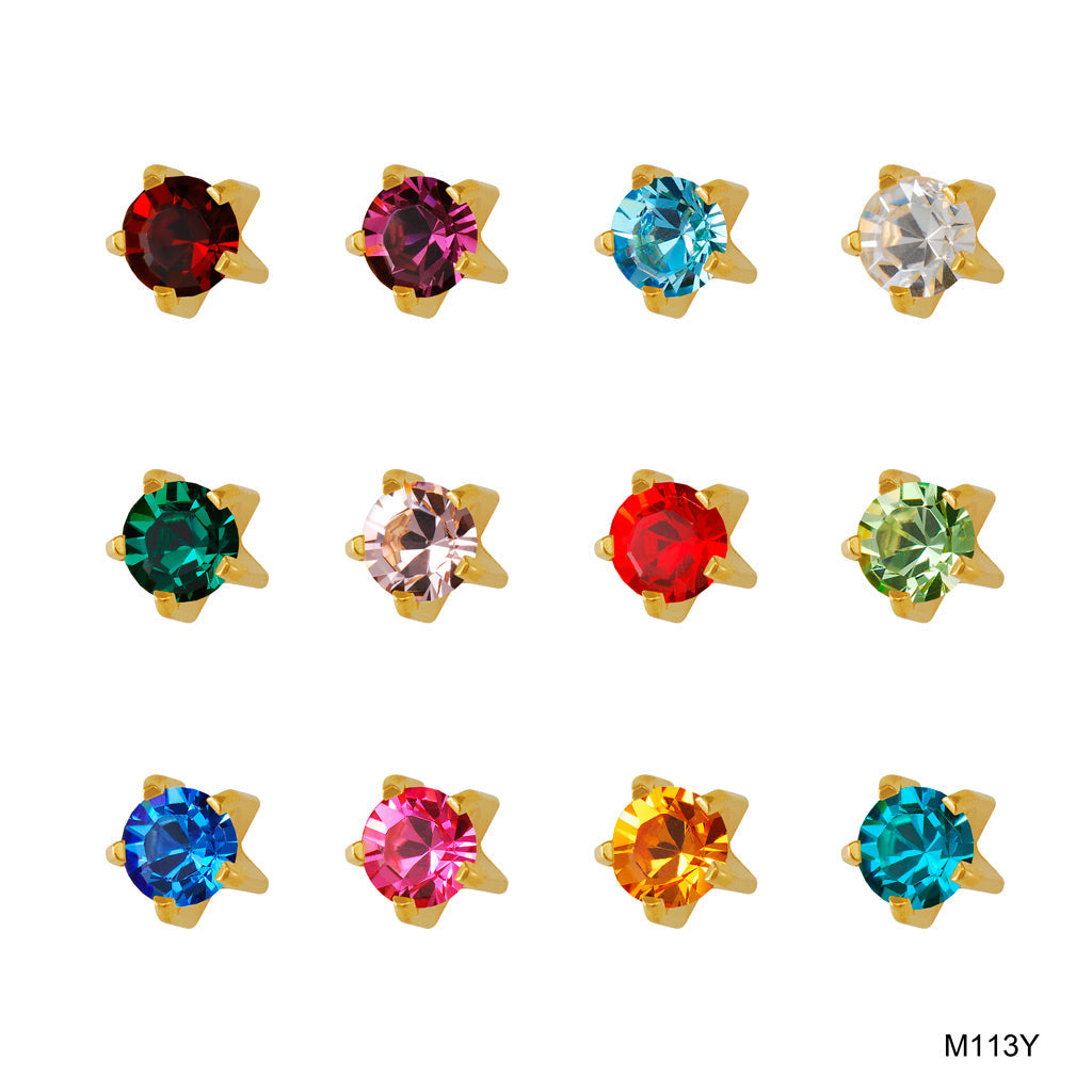 Universal™ Flatpack Gold-Plated Prong-Set Birthstars Piercing Studs – Assorted Dozen – Mini Adaptor Universal™ Flatpack Gold-Plated Prong-Set Birthstars Piercing Studs – Assorted Dozen – Mini Adaptor