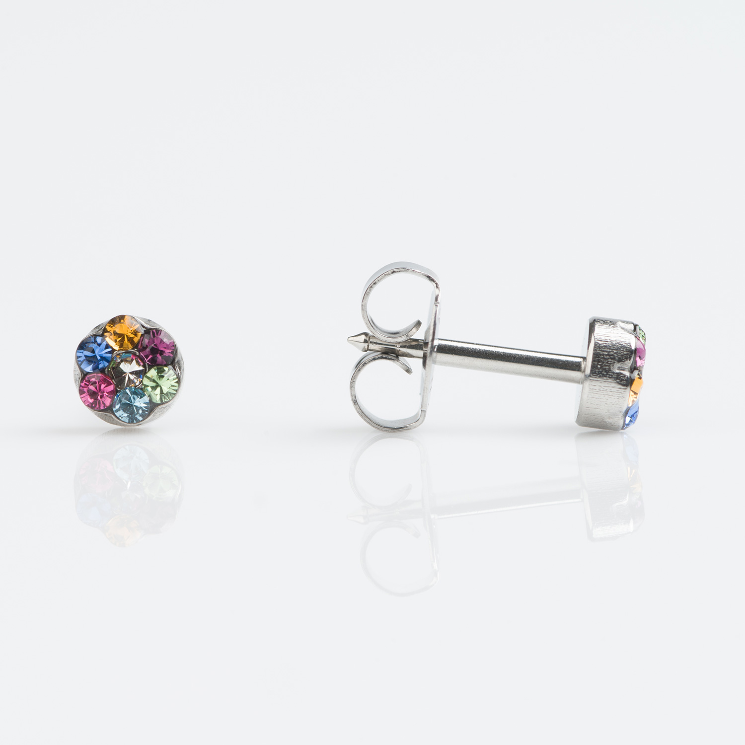 Universal™ Select Stainless Steel Assorted Crystals Daisy Piercing Studs – 5mm Universal™ Select Stainless Steel Assorted Crystals Daisy Piercing Studs – 5mm