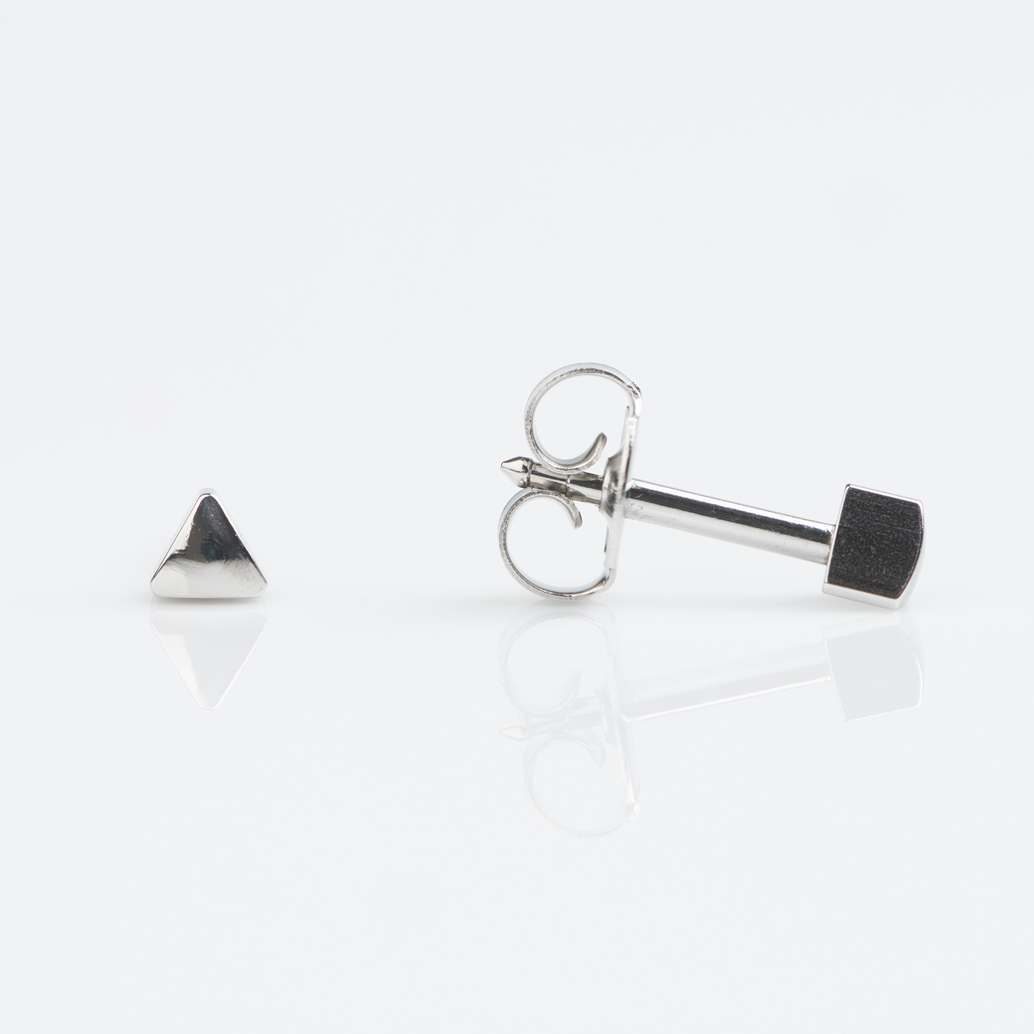 Universal™ Select Stainless Steel Triangle Piercing Studs