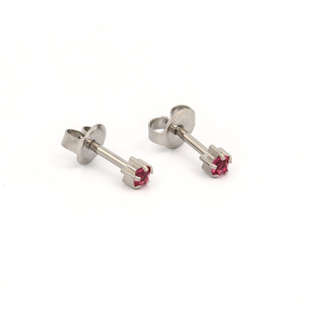 Universal™ Flatpack Stainless Steel Prong-Set October Rose Fashion Studs – Regular Adaptor