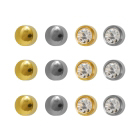 Universal™ Flatpack Assorted Regular Gold-Plated & Stainless Balls & Bezel Crystals